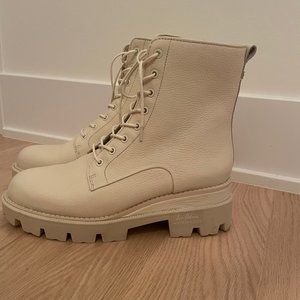 SAM EDELMAN GARRET PLATFORM COMBAT BOOT, size 8